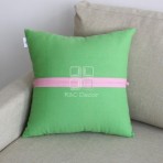 (ECC0299) Zipper item -- Green with Pink 