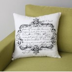 (ECC0257) Old England style -- Letter Patch cushion