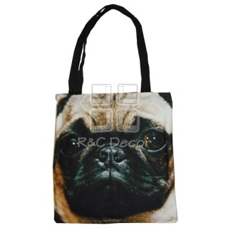 (EBG0003) Dog Face Tote Bag