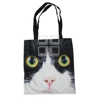 (EBG0008) Cat Face Tote Bag