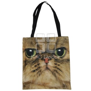 (EBG0009) Cat Face Tote Bag