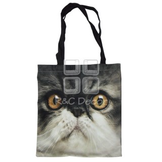 (EBG0010) Cat Face Tote Bag