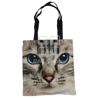 (EBG0011) Cat Face Tote Bag