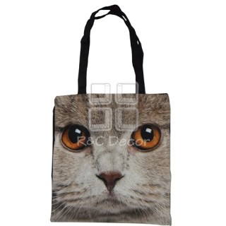 (EBG0012) Cat Face Tote Bag