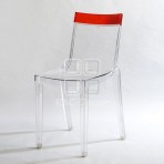 (EDT3027) Art Clear + Red Chair