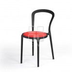 (EDT3041) Art Black & Red Chair