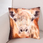 (ECC0249F/40) Giraffe Face Cushion