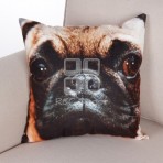 (ECC0331F) Dog Face Cushion