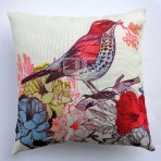 (ECC0350F) Bird Pattern Cushion